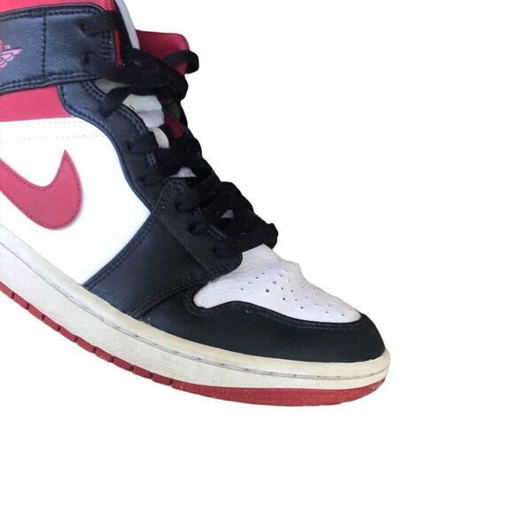 2020 Nike Air Jordan 1 Mid Gym Red Black White Size 9 - Picture 7 of 16